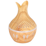 Aromatherapy Humidifier 300ml USB Powered Wood Grain Desktop Humidifier with LED Color Light for Home Bedroom