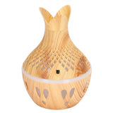 Aromatherapy Humidifier 300ml USB Powered Wood Grain Desktop Humidifier with LED Color Light for Home Bedroom