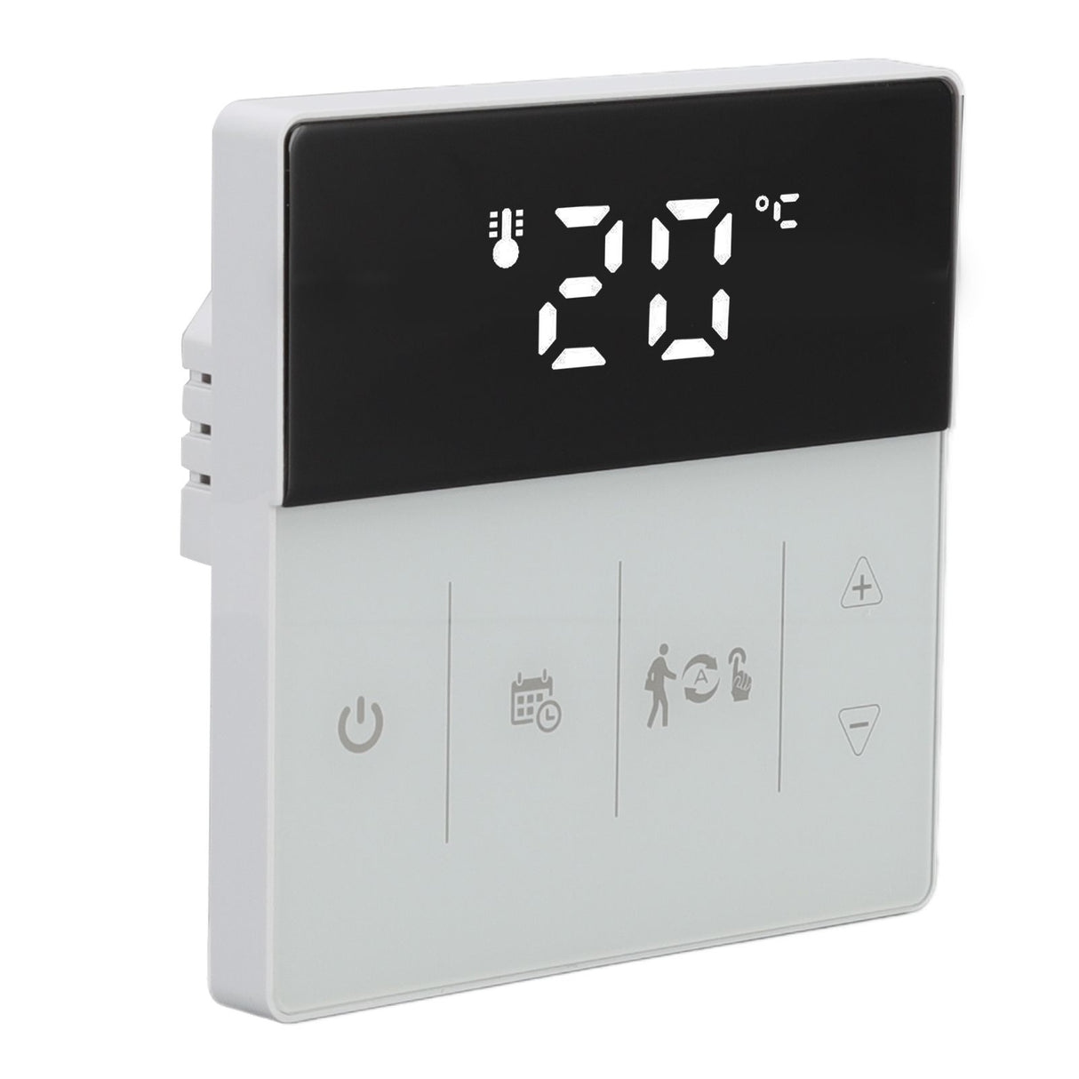 WIFI Thermostat Digital Touch Screen Phone APP Voice Control Smart Thermostat for Home Hotel 90 to 240V Black White
