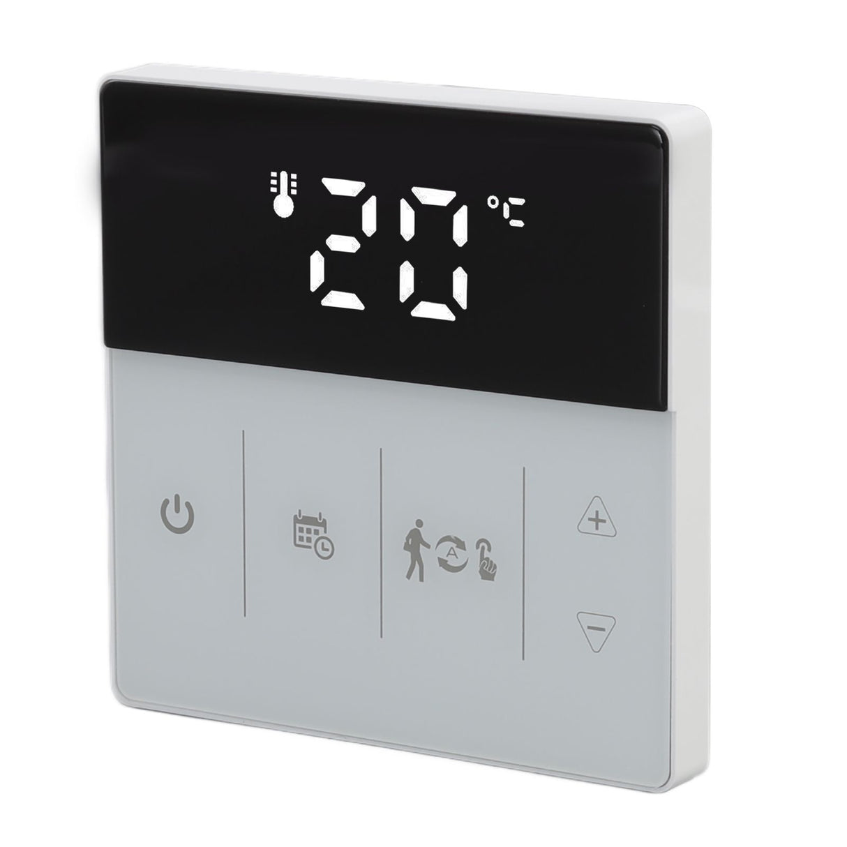 WIFI Thermostat Digital Touch Screen Phone APP Voice Control Smart Thermostat for Home Hotel 90 to 240V Black White