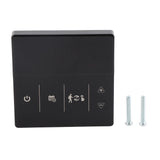Smart Thermostat with Touch Screen App Voice Control Wifi Temperature Controller for Home 90‑240V Black