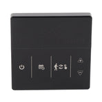 Smart Thermostat with Touch Screen App Voice Control Wifi Temperature Controller for Home 90‑240V Black