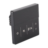 Smart Thermostat with Touch Screen App Voice Control Wifi Temperature Controller for Home 90‑240V Black