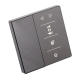 Smart Thermostat with Touch Screen App Voice Control Wifi Temperature Controller for Home 90‑240V Black - Top-Down View