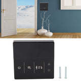 Smart Thermostat with Touch Screen App Voice Control Wifi Temperature Controller for Home 90‑240V Black