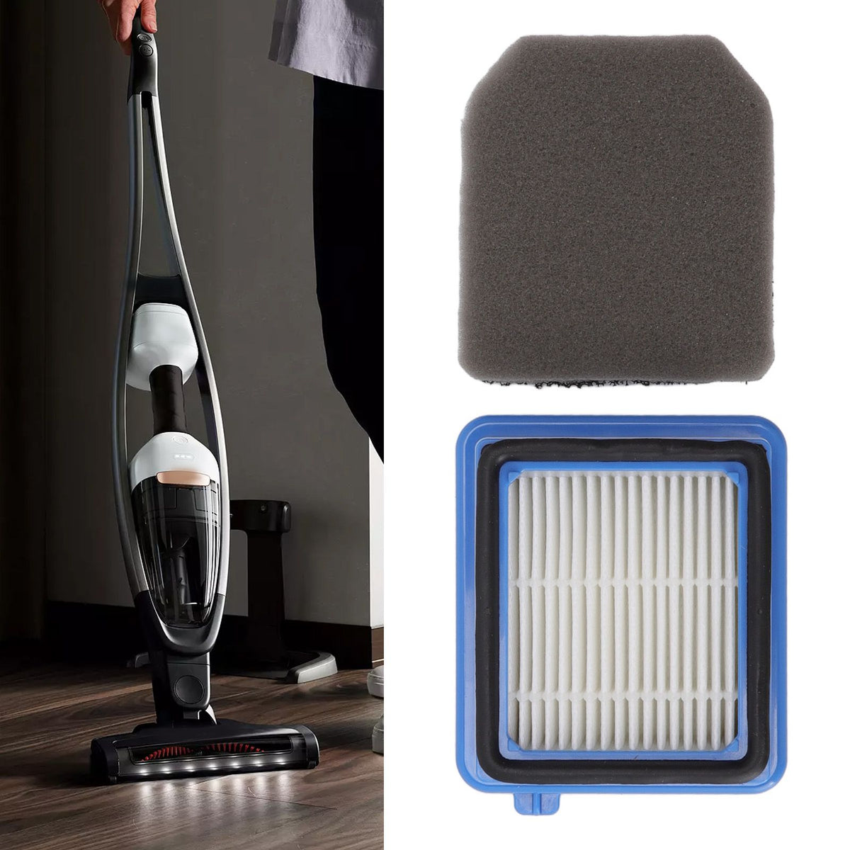 2 Set Vacuum Cleaner Filter Replacement Filter Cotton Parts Set for AEG QX6 QX7 QX8 2 Vacuum Cleaner