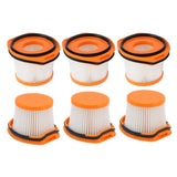 6 Pcs Vacuum Cleaner Filter Replacement for Shark WS620 WS630 XFFWV360 Floor Washing Machine Spare Parts - Front View