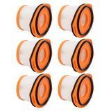 6 Pcs Vacuum Cleaner Filter Replacement for Shark WS620 WS630 XFFWV360 Floor Washing Machine Spare Parts - Top-Down View
