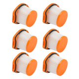 6 Pcs Vacuum Cleaner Filter Replacement for Shark WS620 WS630 XFFWV360 Floor Washing Machine Spare Parts - 45-Degree Angle