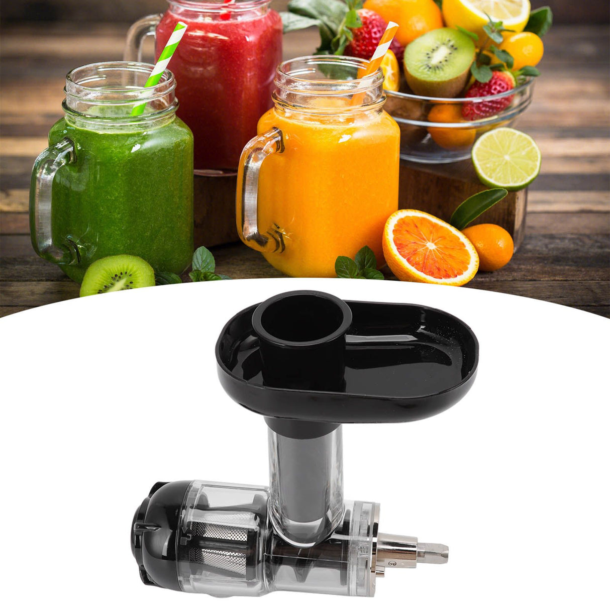 Juicer Attachment Masticating Juicer Machines Replacement Bowls with Beater and Juice Cup Set for Stand Mixer