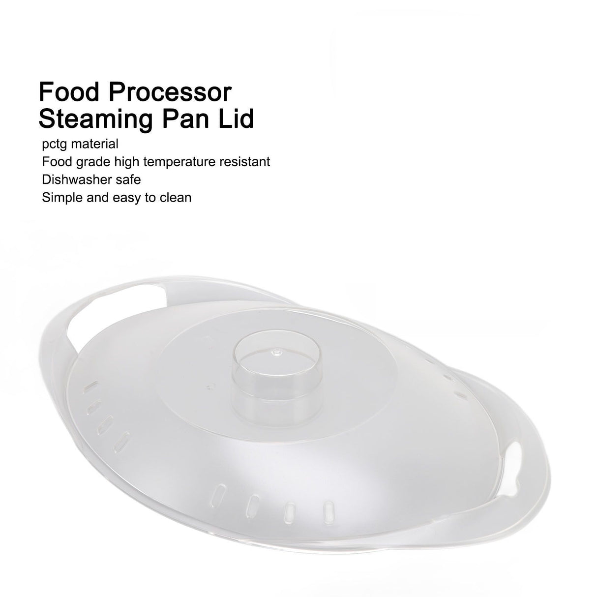Transparent Steaming Pan Cover PCTG Heat Resistant Steaming Pan Cover Food Processor Parts for Thermomix TM6 TM5 TM31