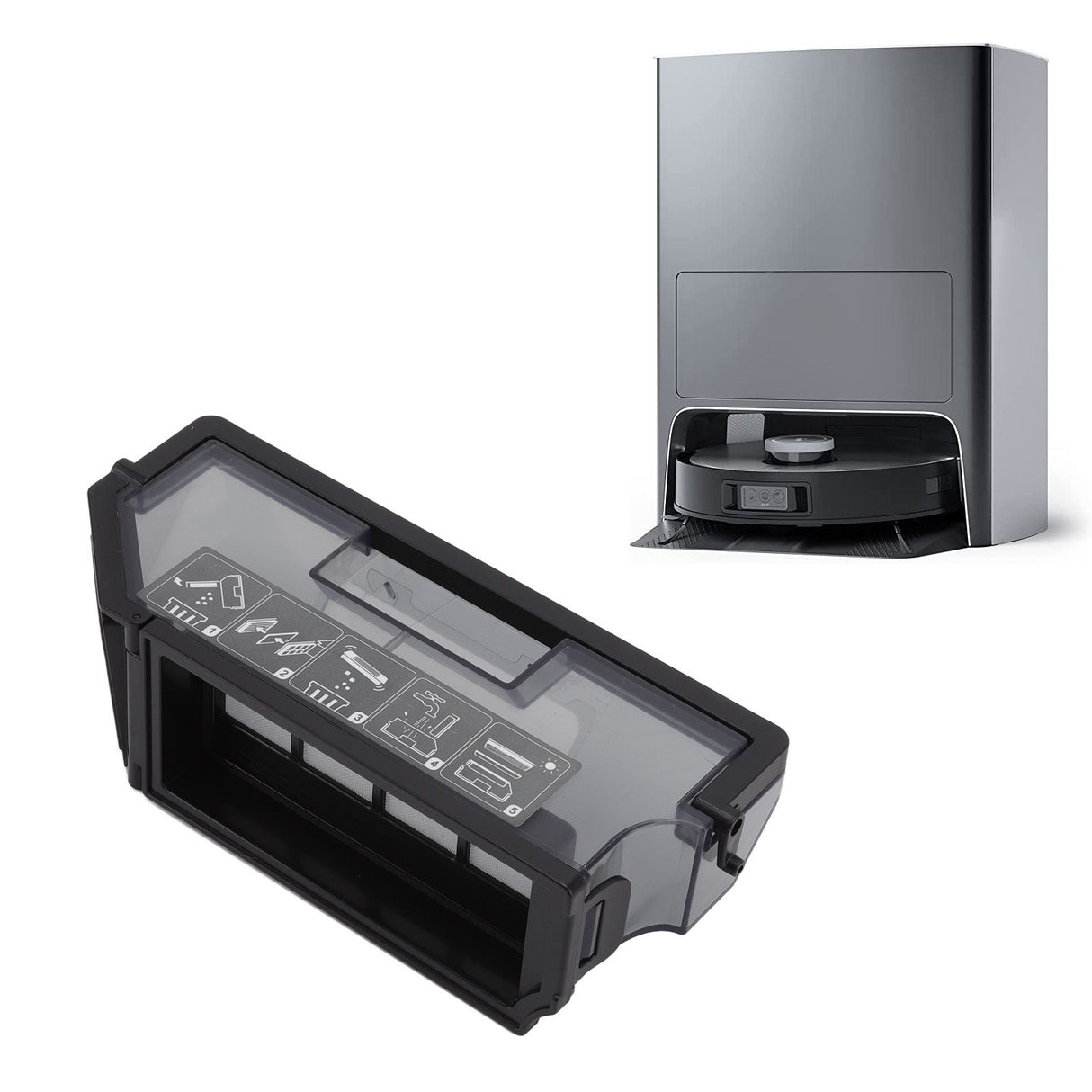 Vacuum Cleaner Dust Box ABS Vacuum Cleaner Dust Container Replacement for X1 OMNI