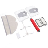 Vacuum Cleaner Main and Side Brush Replacement Set with Filter Cleaning Mop and Dust Bag for Roborock T8