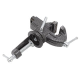 Bench Vise 360 Degree Rotating Cast Steel Small Clamp On Table Vise for Woodworking Jewelry Making - Side View