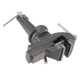 Bench Vise 360 Degree Rotating Cast Steel Small Clamp On Table Vise for Woodworking Jewelry Making - 45-Degree Angle