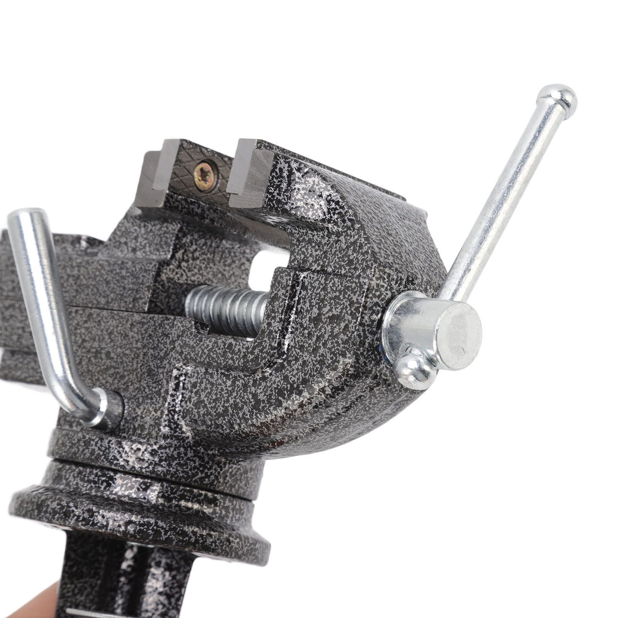 Bench Vise 360 Degree Rotating Cast Steel Small Clamp On Table Vise for Woodworking Jewelry Making