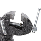 Bench Vise 360 Degree Rotating Cast Steel Small Clamp On Table Vise for Woodworking Jewelry Making