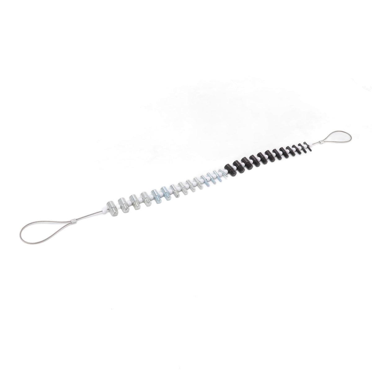 Nuts Screwbolts Thread Checker 26 Male Female Thread Identification Tool with 14 Inch and 12 Metric Gauges