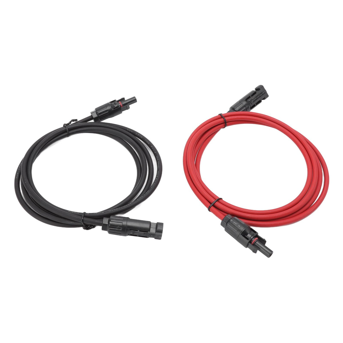 Solar Panel PV Cable Black Red Solar Panel Extension Cable with Male and Female Connectors 2m