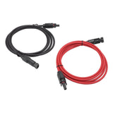 Solar Panel PV Cable Black Red Solar Panel Extension Cable with Male and Female Connectors 2m