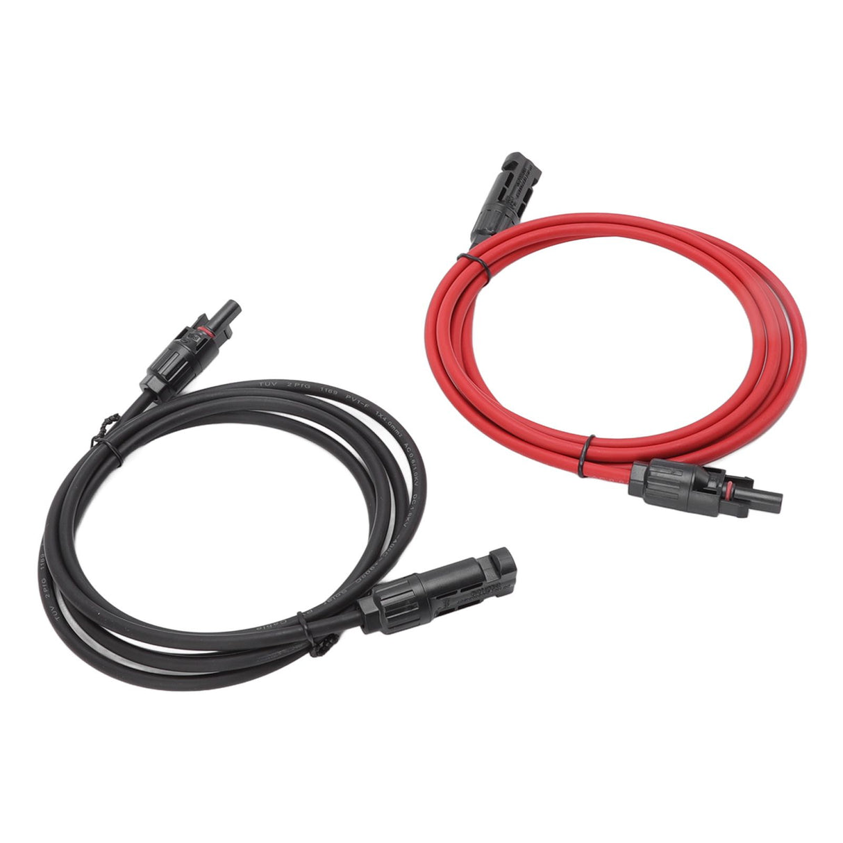 Solar Panel PV Cable Black Red Solar Panel Extension Cable with Male and Female Connectors 2m