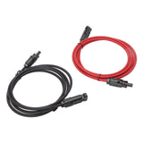 Solar Panel PV Cable Black Red Solar Panel Extension Cable with Male and Female Connectors 2m