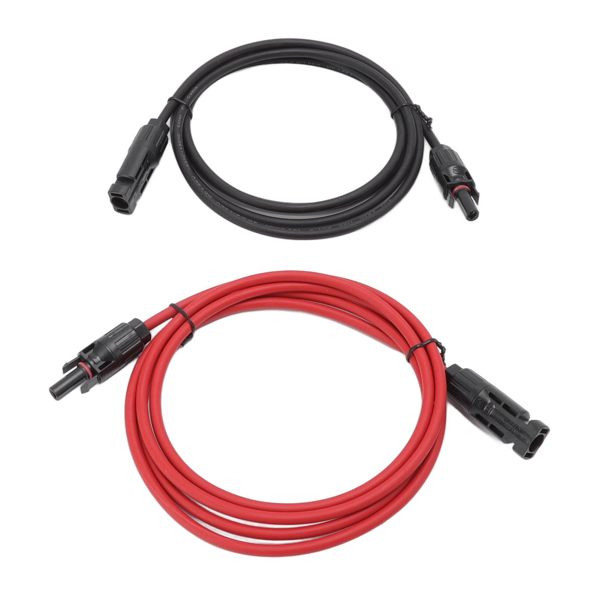 Solar Panel PV Cable Black Red Solar Panel Extension Cable with Male and Female Connectors 2m