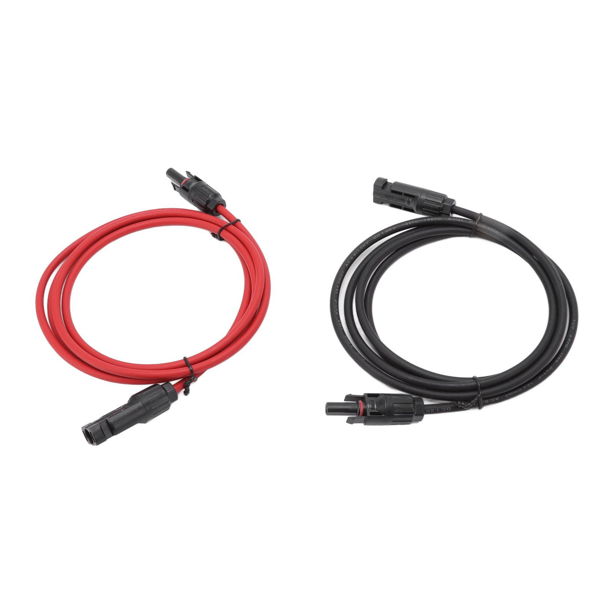Solar Panel PV Cable Black Red Solar Panel Extension Cable with Male and Female Connectors 2m