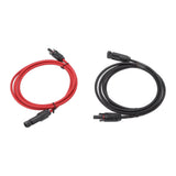 Solar Panel PV Cable Black Red Solar Panel Extension Cable with Male and Female Connectors 2m