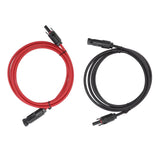 Solar Panel PV Cable Black Red Solar Panel Extension Cable with Male and Female Connectors 2m