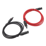 Solar Panel PV Cable Black Red Solar Panel Extension Cable with Male and Female Connectors 2m