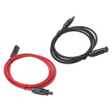 Solar Panel PV Cable Black Red Solar Panel Extension Cable with Male and Female Connectors 2m