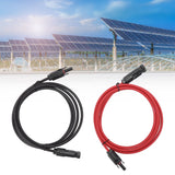 Solar Panel PV Cable Black Red Solar Panel Extension Cable with Male and Female Connectors 2m
