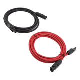 Solar Panel PV Cable Black Red Solar Panel Extension Cable with Male and Female Connectors 3m