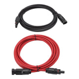 Solar Panel PV Cable Black Red Solar Panel Extension Cable with Male and Female Connectors 3m