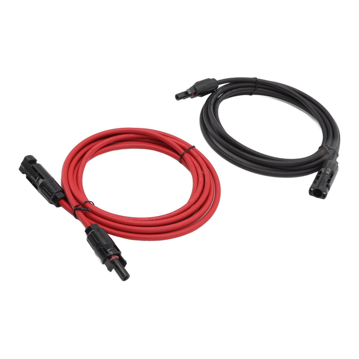 Solar Panel PV Cable Black Red Solar Panel Extension Cable with Male and Female Connectors 3m