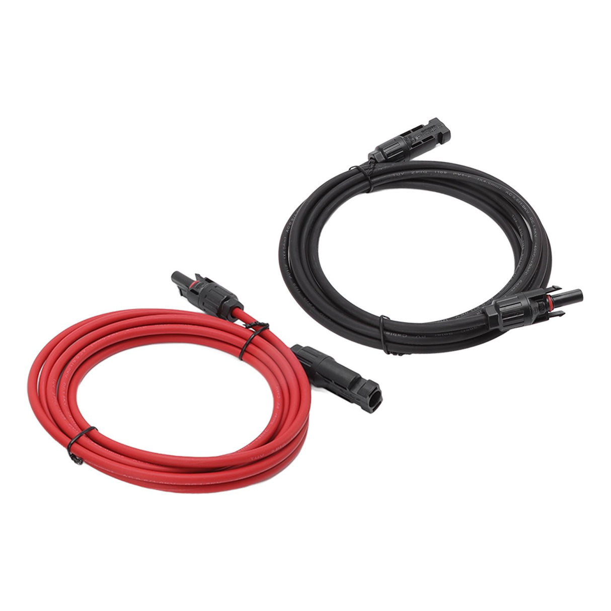 Solar Panel PV Cable Black Red Solar Panel Extension Cable with Male and Female Connectors 3m