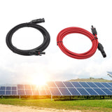 Solar Panel PV Cable Black Red Solar Panel Extension Cable with Male and Female Connectors 3m - Extra Image
