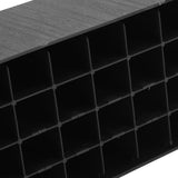 4pcs Furniture Riser Black Enlarged Widened Rectangle Rubber 3in Furniture Leg Mat for Home