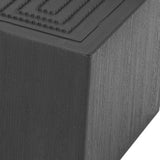 4pcs Furniture Riser Black Enlarged Widened Rectangle Rubber 3in Furniture Leg Mat for Home