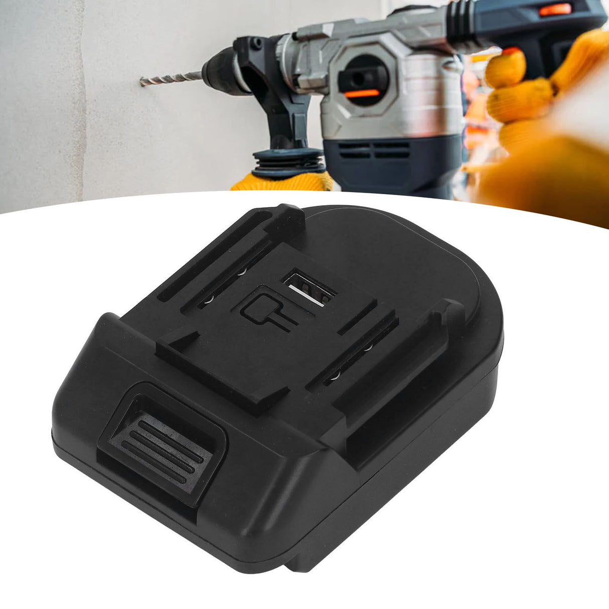 Battery Adapter Converter ABS with USB Interface 18V to 20V Battery Converter Adapter for Electric Tool