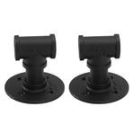 2 Sets Single Bottle Wine Rack Iron Wall Mounted Hanging Wine Display Holder for Bar Home Decoration