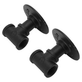 2 Sets Single Bottle Wine Rack Iron Wall Mounted Hanging Wine Display Holder for Bar Home Decoration - Low Angle