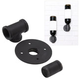 2 Sets Single Bottle Wine Rack Iron Wall Mounted Hanging Wine Display Holder for Bar Home Decoration