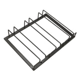 Iron Art Upside Down Wine Glass Holder European Style Hanging Wine Glass Rack Under Cabinet Black - 45-Degree Angle