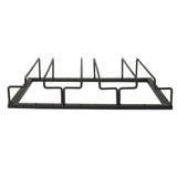 Iron Art Upside Down Wine Glass Holder European Style Hanging Wine Glass Rack Under Cabinet Black - Extra Image