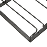 Iron Art Upside Down Wine Glass Holder European Style Hanging Wine Glass Rack Under Cabinet Black