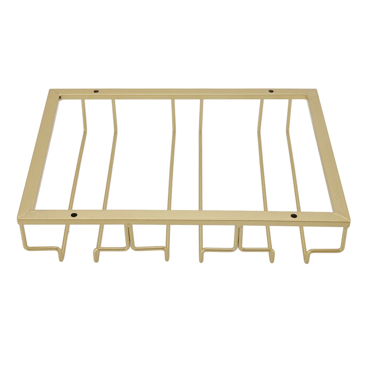 Iron Art Upside Down Wine Glass Holder European Style Hanging Wine Glass Rack Under Cabinet Gold