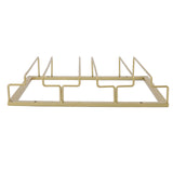 Iron Art Upside Down Wine Glass Holder European Style Hanging Wine Glass Rack Under Cabinet Gold - Extra Image