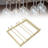 Iron Art Upside Down Wine Glass Holder European Style Hanging Wine Glass Rack Under Cabinet Gold